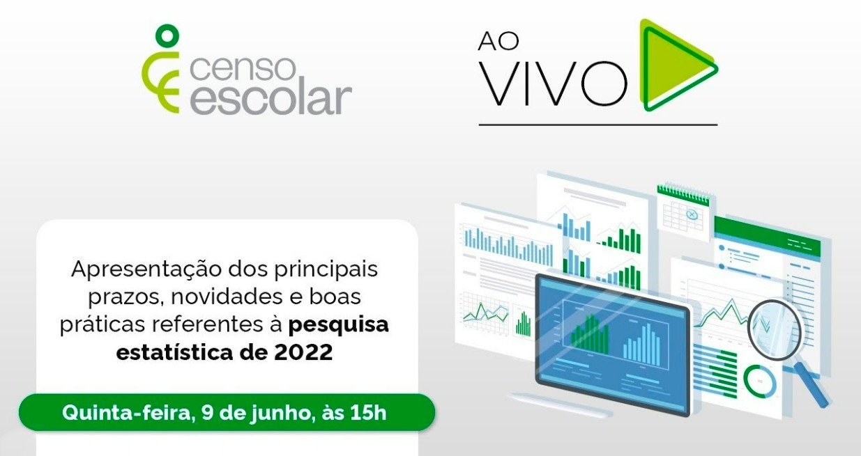 Inep Promove Live Sobre O Censo Escolar 2022 Na Quinta-feira (9 ...